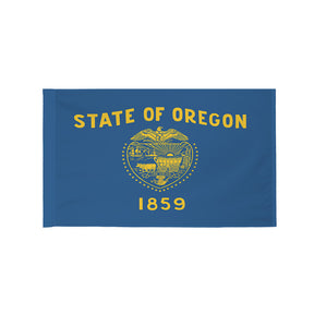 Oregon state flag with pole sleeve