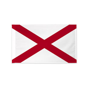 Alabama state flag with pole sleeve