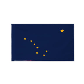Alaska state flag with pole sleeve