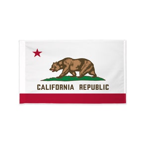 California state flag with pole sleeve