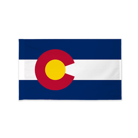 Colorado state flag with pole sleeve