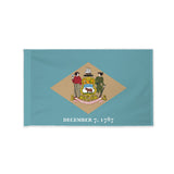 Delaware state flag with pole sleeve