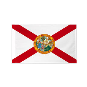Florida state flag with pole sleeve