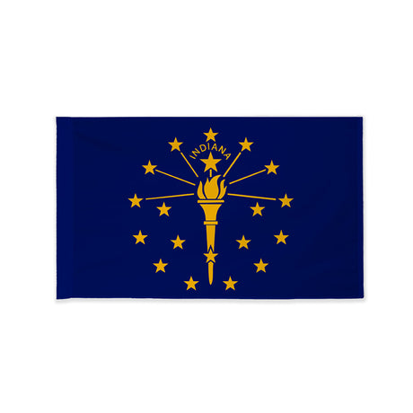 Indiana state flag with pole sleeve
