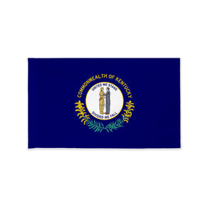 Kentucky state flag with pole sleeve