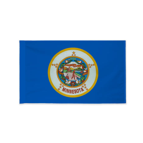 Minnesota historic state flag with pole sleeve