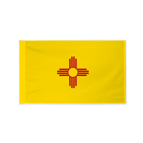 New Mexico state flag with pole sleeve