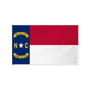 North Carolina state flag with pole sleeve