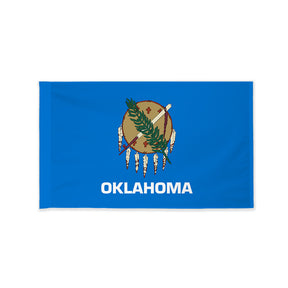Oklahoma state flag with pole sleeve
