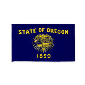 Oregon state flag with pole sleeve