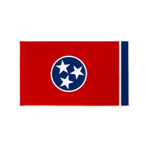 Tennessee state flag with pole sleeve