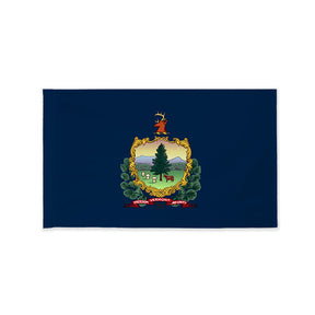 Vermont state flag with pole sleeve