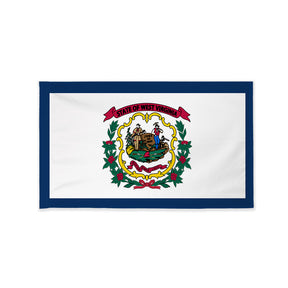 West Virginia state flag with pole sleeve