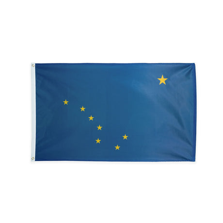 Polyester Alaska state flag with grommets