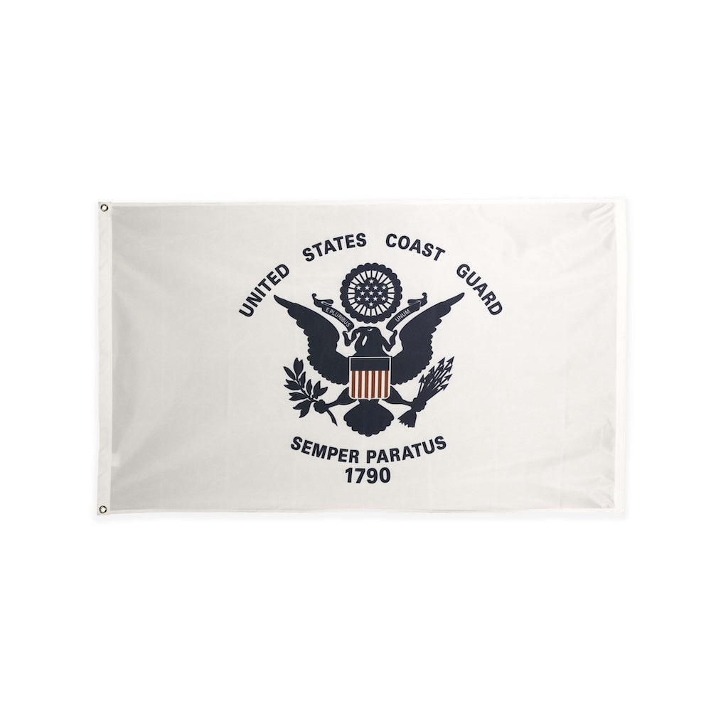 Polyester Coast Guard flag with grommets