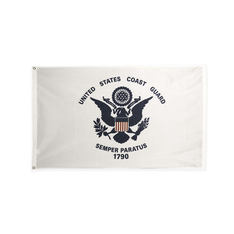 Polyester Coast Guard flag with grommets