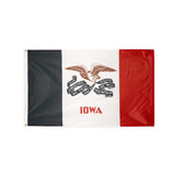Polyester Iowa state flag with grommets