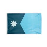 Polyester Minnesota state flag with grommets