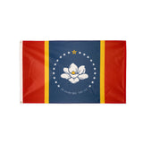 Polyester Mississippi state flag with grommets