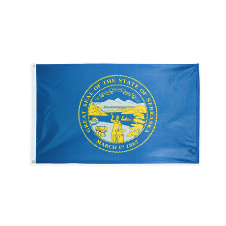 Polyester Nebraska state flag with grommets