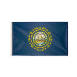 Polyester New Hampshire state flag with grommets