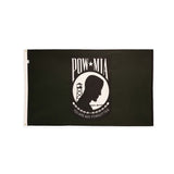 Polyester double sided POW/MIA flag with grommets