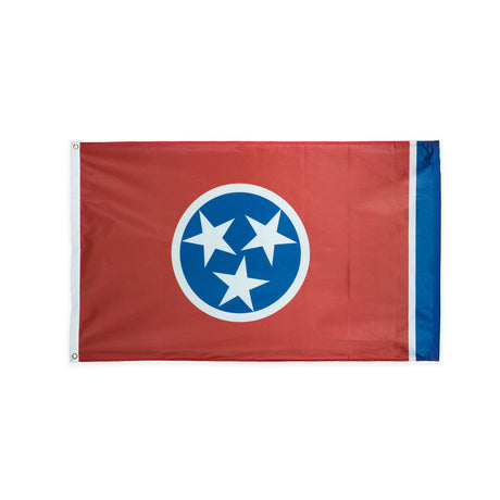 Polyester Tennessee state flag with grommets