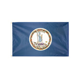 Polyester Virginia state flag with grommets