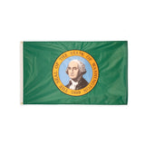 Polyester Washington state flag with grommets