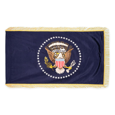 Embroidered Presidential flag with fringe