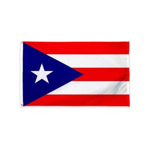 Puerto Rico flag with grommets