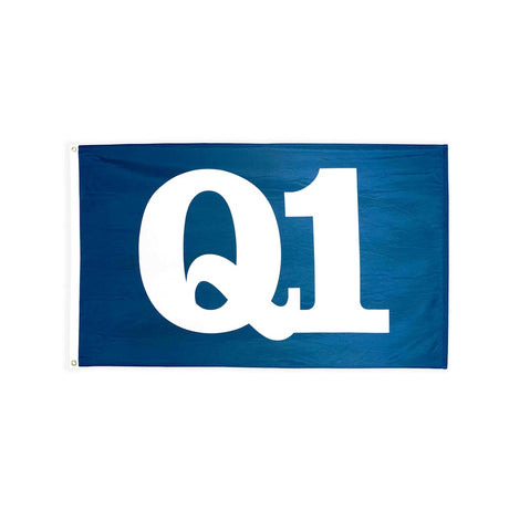 Q1 flag with heading and grommets
