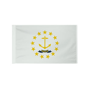 Rhode Island state flag with pole sleeve