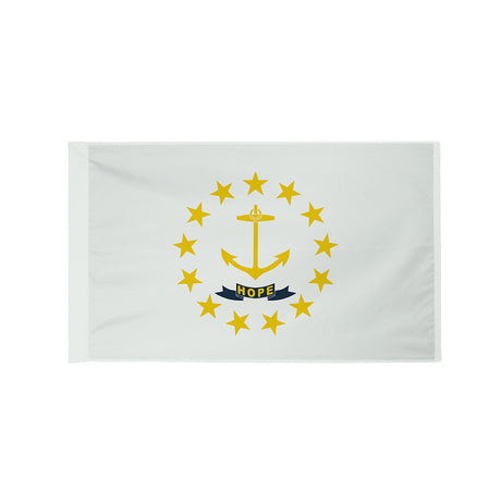 Rhode Island state flag with pole sleeve