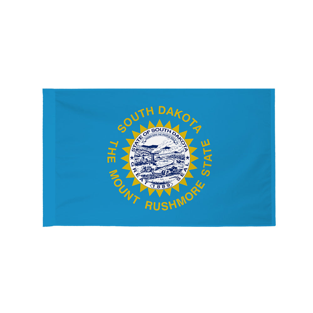 South Dakota state flag with pole sleeve
