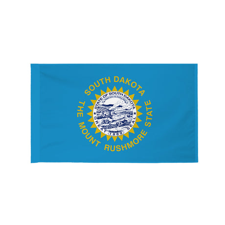 South Dakota state flag with pole sleeve