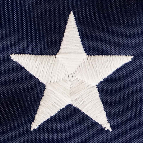 Standard Nylon American flag embroidered star