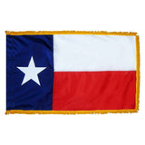 State Flag Set - Gold Adjustable Aluminum Flagpole