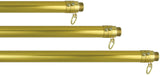 State Flag Set - Gold Adjustable Aluminum Flagpole