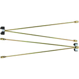 State Flag Set - Gold Adjustable Aluminum Flagpole