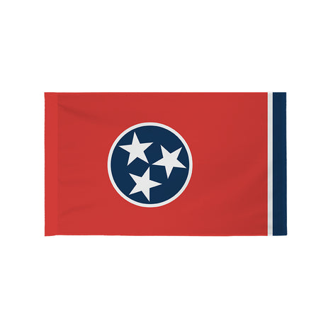 Tennessee state flag with pole sleeve
