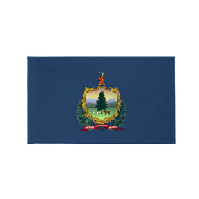 Vermont state flag with pole sleeve