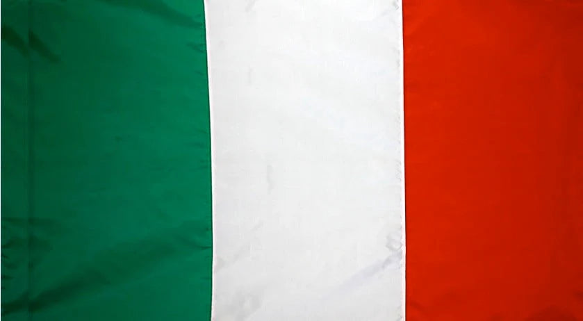 Italy Flag with Pole Sleeve - For Indoor Use