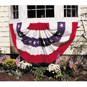 Full Fan - Red/White/Blue with Stars - Nylon - 3'x6'