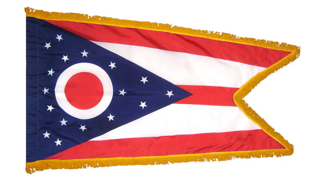 Ohio - State Flag with Fringe - For Indoor Use