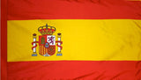 Spain Flag with Pole Sleeve - For Indoor Use