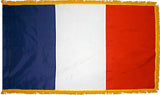 France Flag with Fringe - For Indoor Use