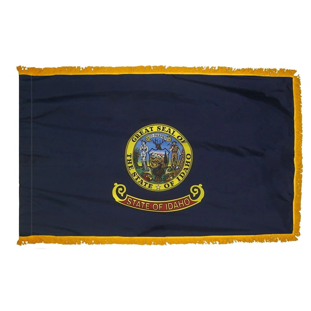 Idaho - State Flag with Fringe - For Indoor Use