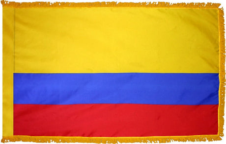 Colombia Flag with Fringe - For Indoor Use