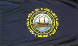 New Hampshire - State Flag with Pole Sleeve - For Indoor Use